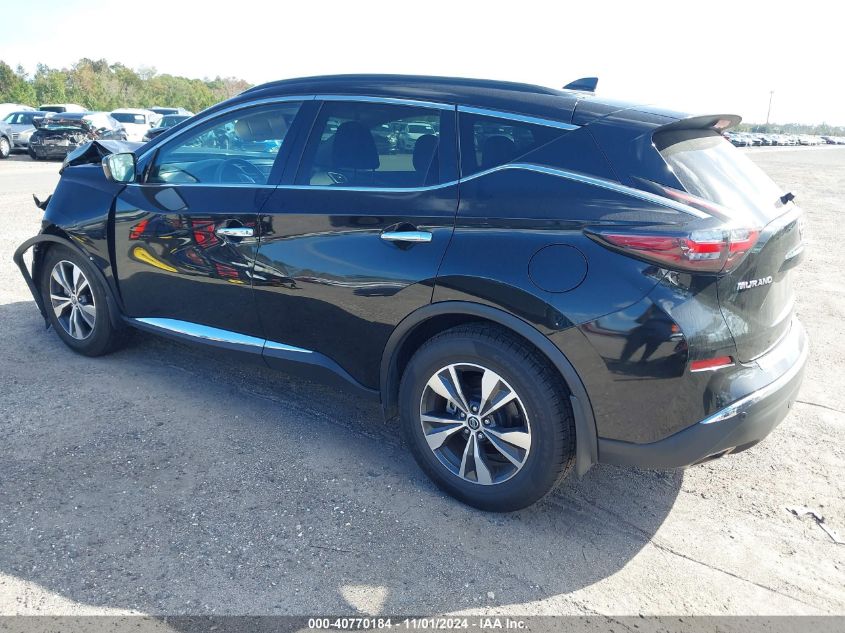 2022 Nissan Murano Sv Fwd VIN: 5N1AZ2BJ4NC121241 Lot: 40770184