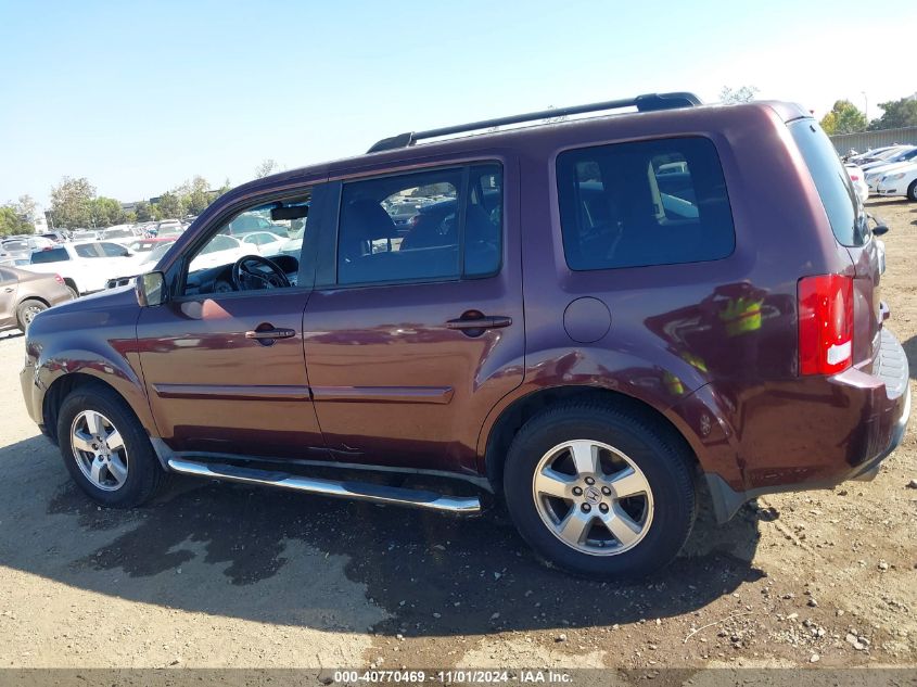 2011 Honda Pilot Ex-L VIN: 5FNYF3H55BB047631 Lot: 40770469