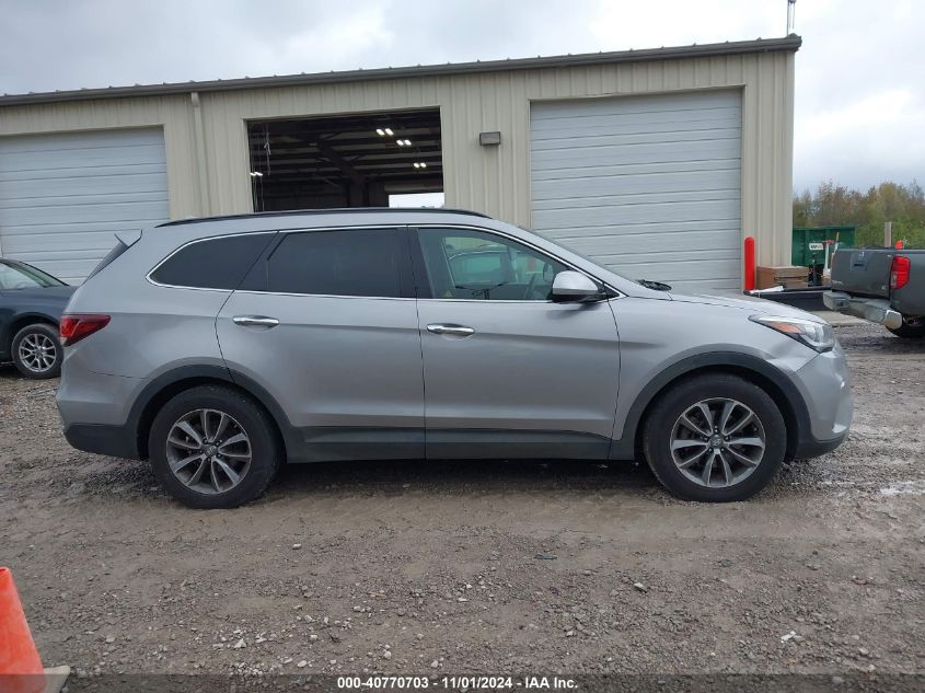 2017 Hyundai Santa Fe Se VIN: KM8SMDHF4HU166079 Lot: 40770703