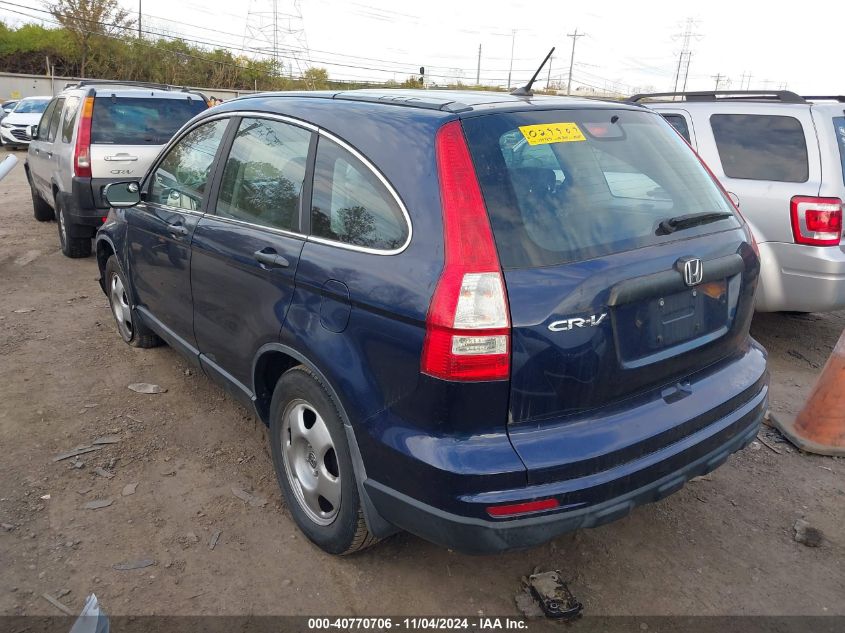 2010 Honda Cr-V Lx VIN: 5J6RE3H32AL029907 Lot: 40770706