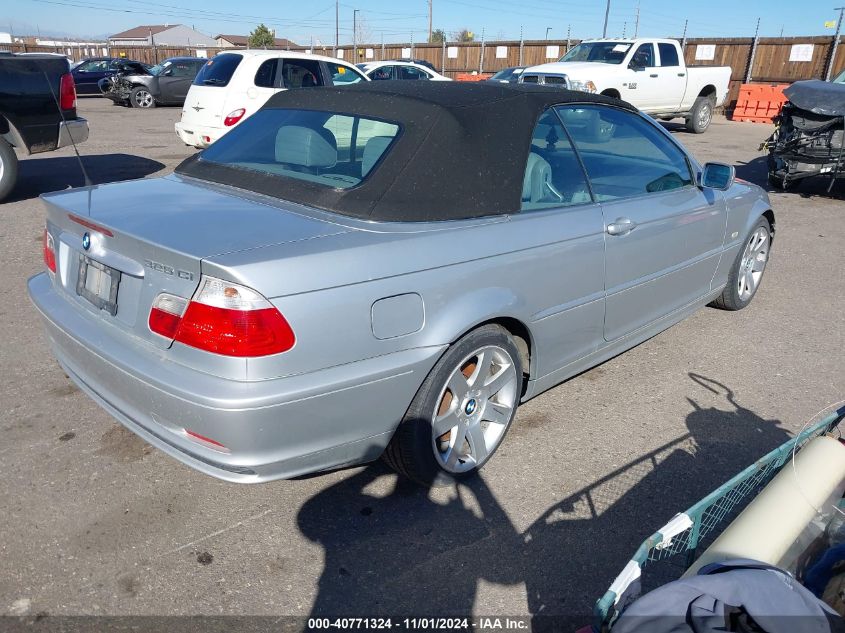 2002 BMW 325Ci VIN: WBABS33452PG83729 Lot: 40771324