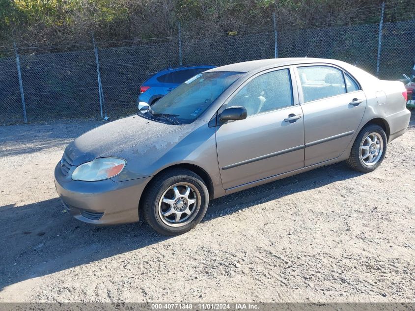 2003 Toyota Corolla Ce VIN: 1NXBR32E03Z138509 Lot: 40771348