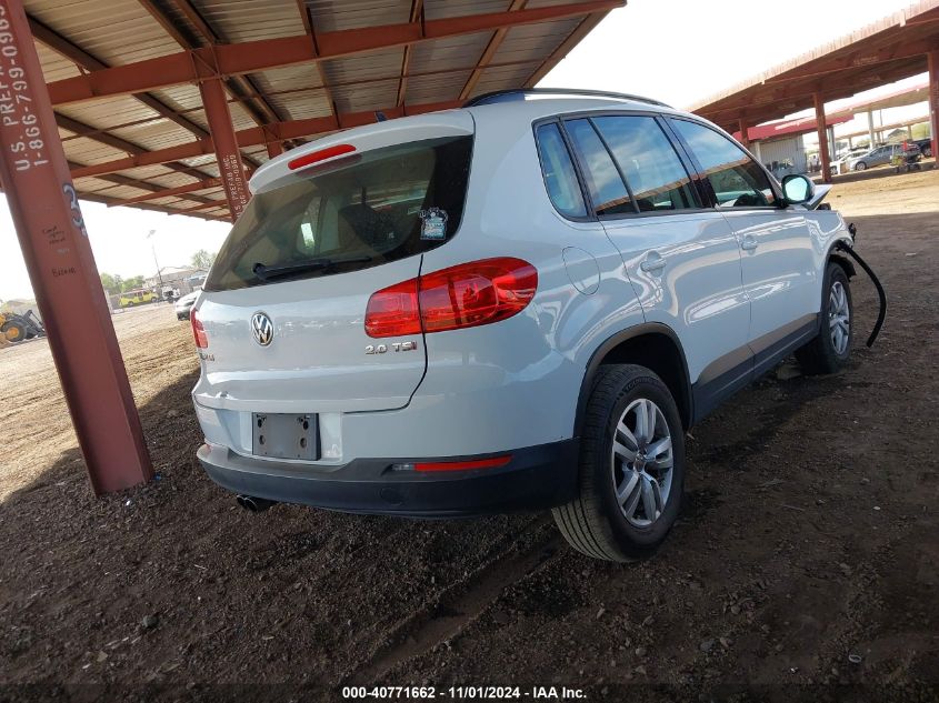 2015 Volkswagen Tiguan S VIN: WVGAV7AX6FW514107 Lot: 40771662