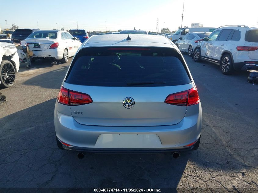 2016 Volkswagen Golf Gti S 2-Door VIN: 3VWYT7AU0GM055234 Lot: 40774714