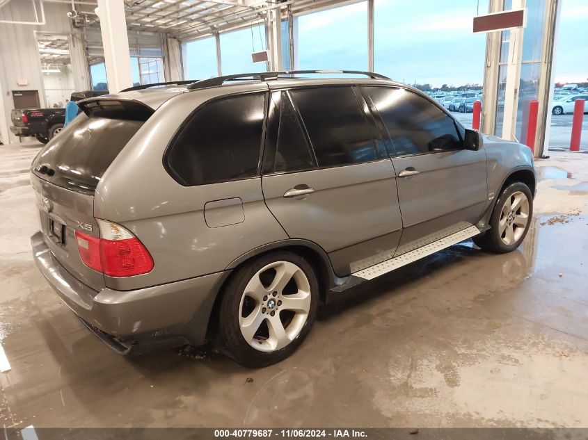 2005 BMW X5 4.4I VIN: 5UXFB53525LV18818 Lot: 40779687