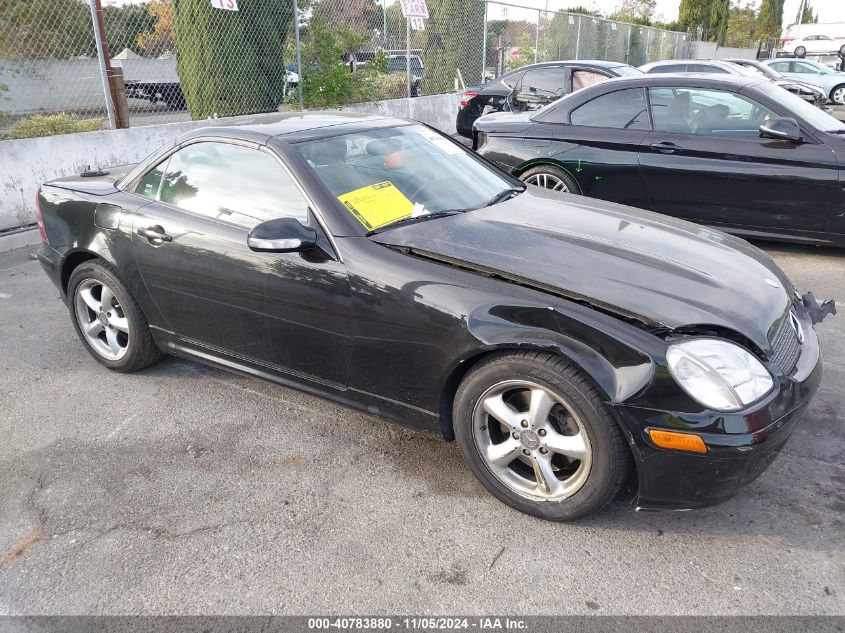 2001 Mercedes-Benz Slk 320 VIN: WDBKK65F01F202840 Lot: 40783880