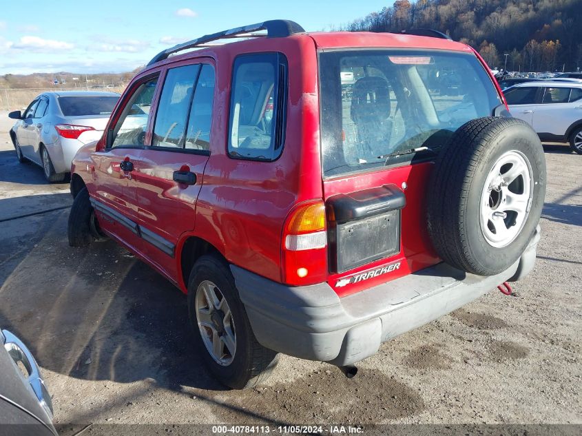 2002 Chevrolet Tracker Hard Top Base VIN: 2CNBJ13C026906737 Lot: 40784113