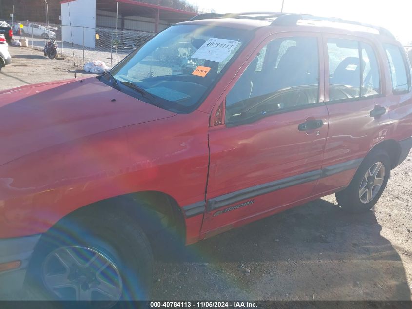 2002 Chevrolet Tracker Hard Top Base VIN: 2CNBJ13C026906737 Lot: 40784113