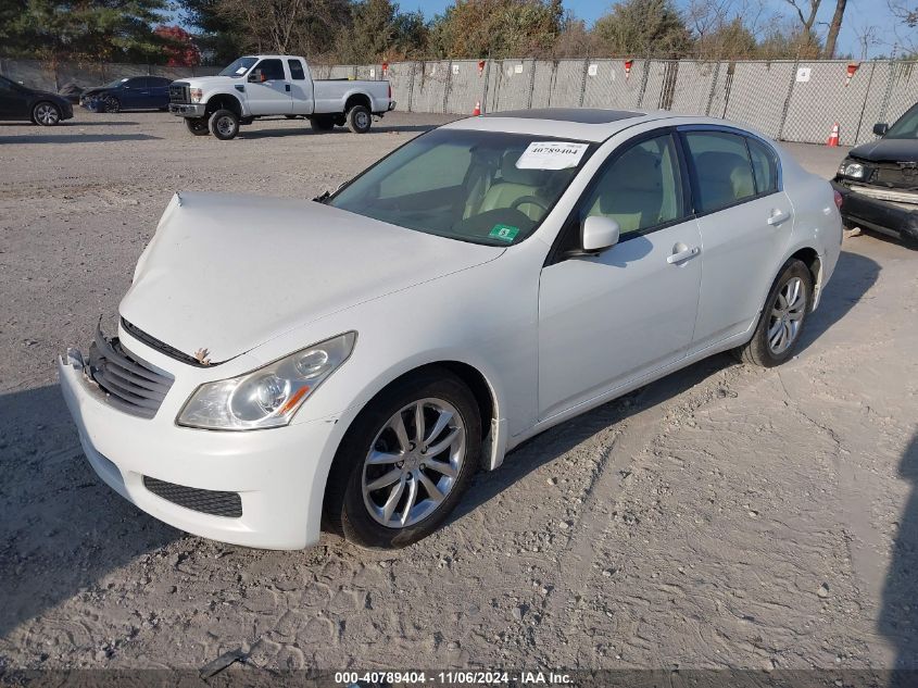 2009 Infiniti G37X VIN: JNKCV61F59M353455 Lot: 40789404