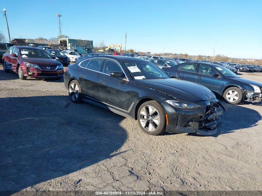 2024 BMW I4 Edrive35 VIN: WBY43AW06RFT21460 Lot: 40789909