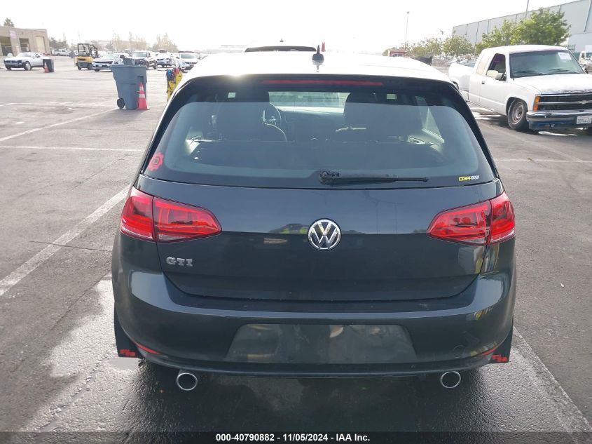 2015 Volkswagen Golf Gti 2.0T S 4-Door VIN: 3VW4T7AU2FM045348 Lot: 40790882