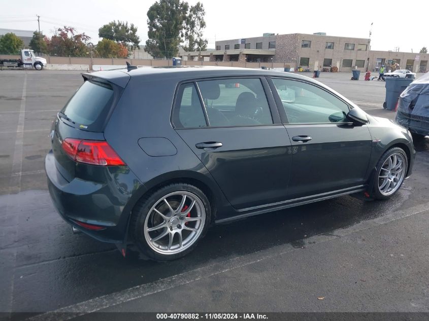 2015 Volkswagen Golf Gti 2.0T S 4-Door VIN: 3VW4T7AU2FM045348 Lot: 40790882