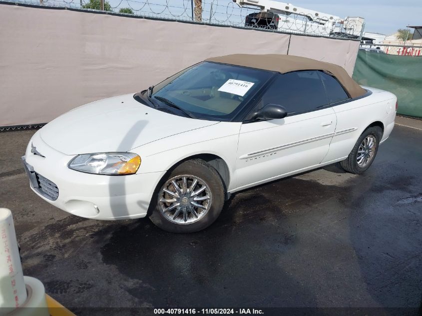 2001 Chrysler Sebring Lxi VIN: 1C3EL55U21N693622 Lot: 40791416