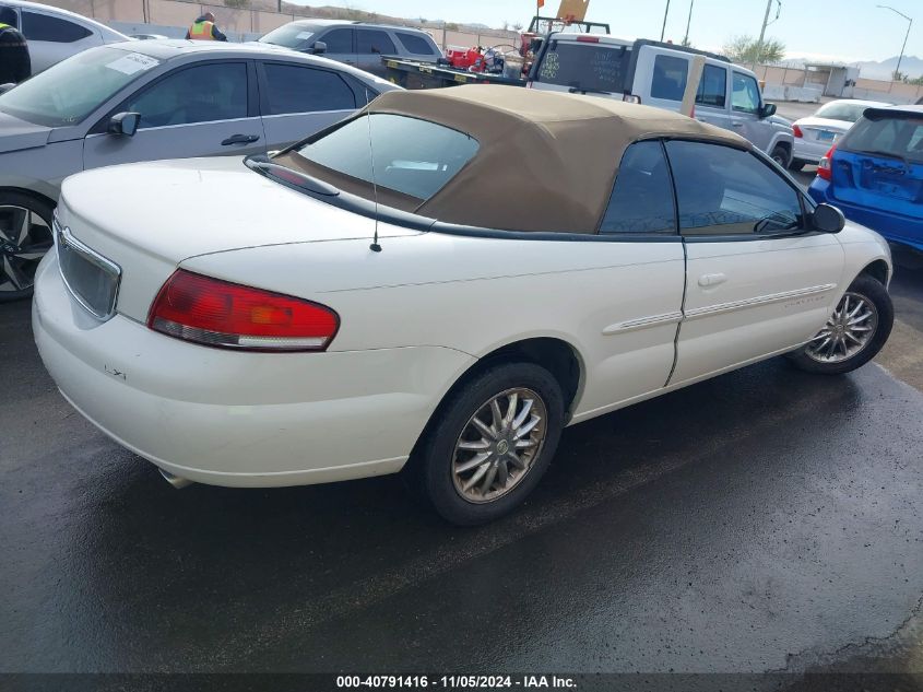 2001 Chrysler Sebring Lxi VIN: 1C3EL55U21N693622 Lot: 40791416