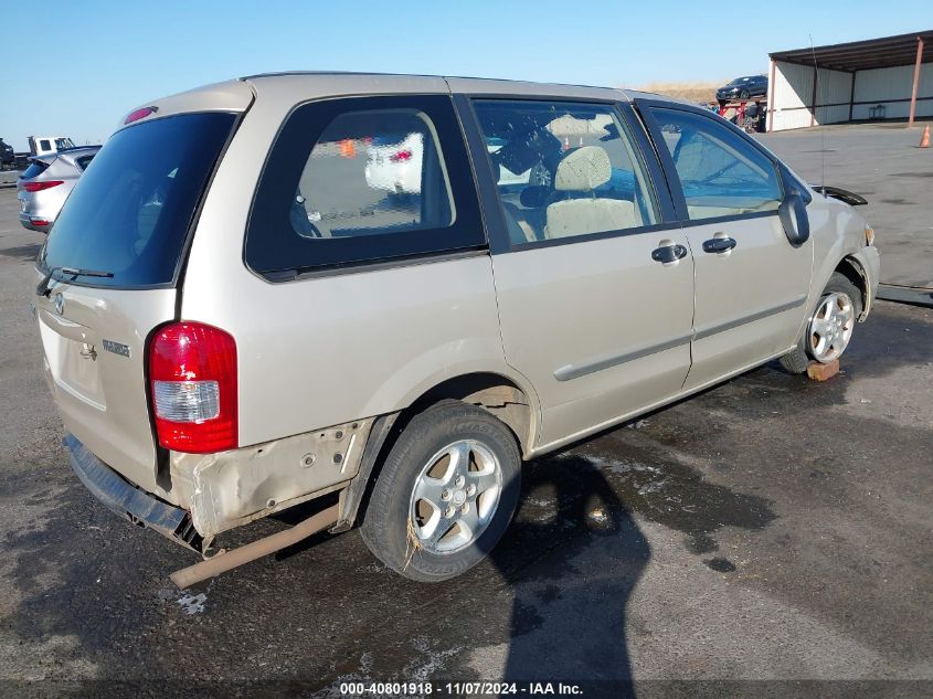 2001 Mazda Mpv Dx/Es/Lx VIN: JM3LW28GX10183389 Lot: 40801918