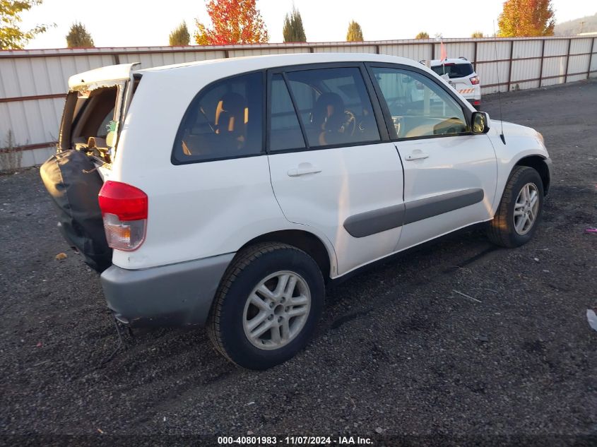 2001 Toyota Rav4 VIN: JTEHH20V210043660 Lot: 40801983