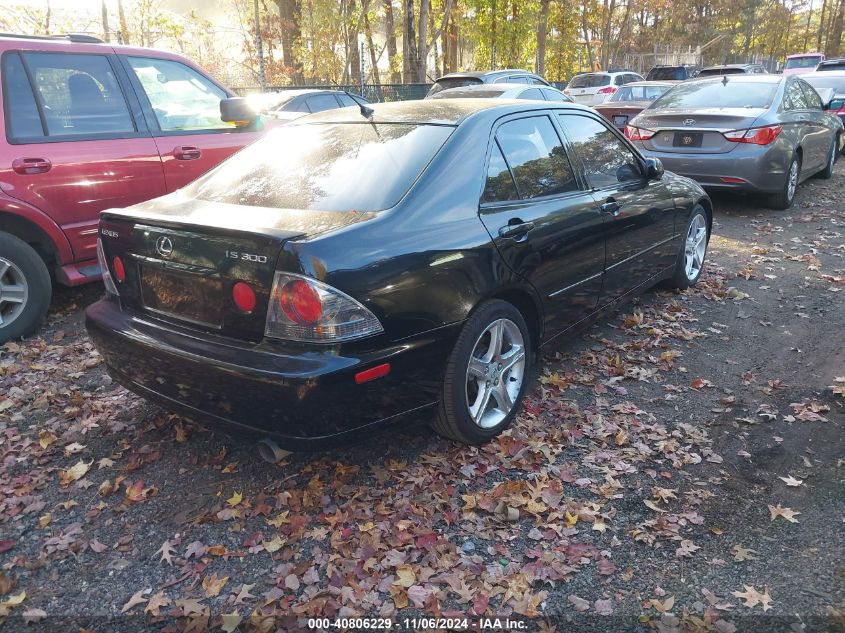 2004 Lexus Is 300 VIN: JTHBD192640088161 Lot: 40806229