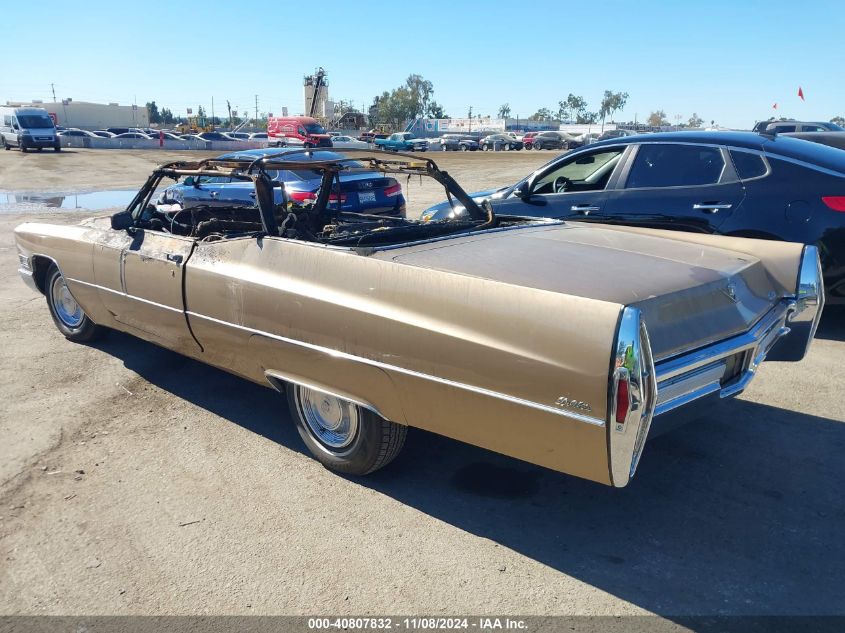 1968 Cadillac Deville VIN: F8232777