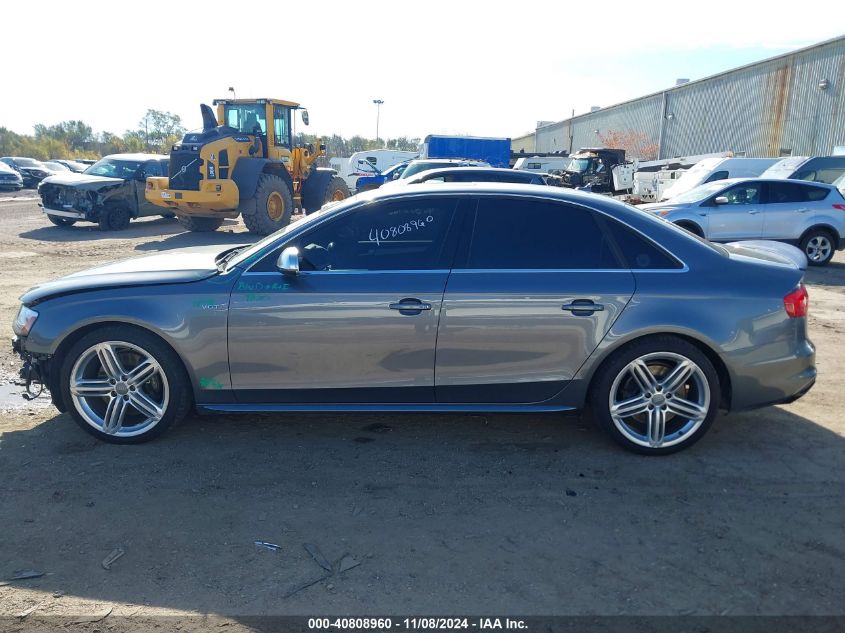 2013 Audi S4 3.0T Premium Plus VIN: WAUBGAFLXDA227978 Lot: 40808960