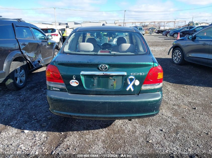 2003 Toyota Echo VIN: JTDAT123830313018