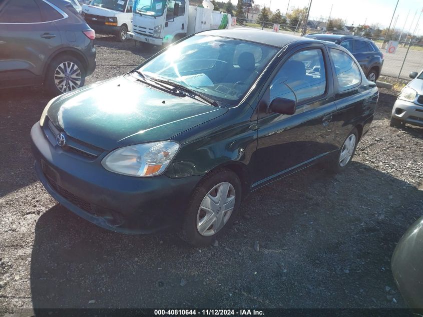 2003 Toyota Echo VIN: JTDAT123830313018