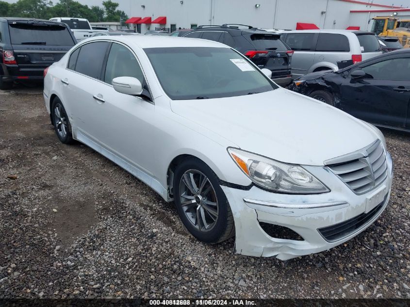 2012 Hyundai Genesis 3.8 VIN: KMHGC4DD9CU197138 Lot: 40812608