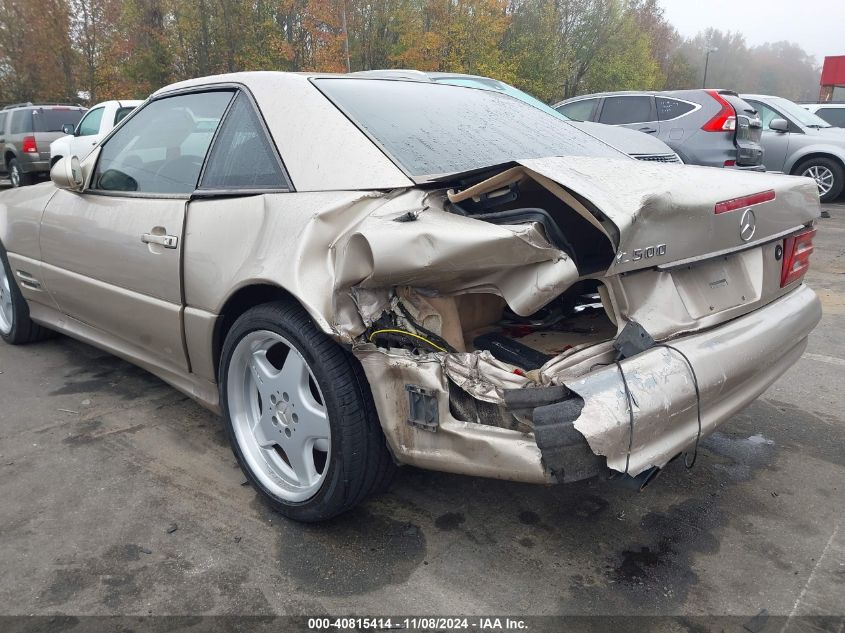 2000 Mercedes-Benz Sl 500 VIN: WDBFA68F2YF188756 Lot: 40815414