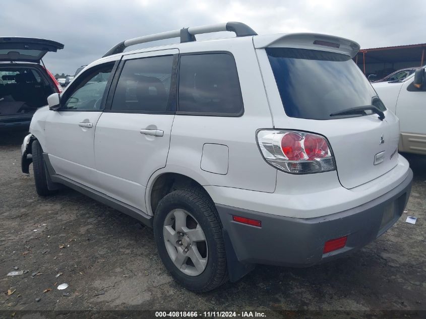 2003 Mitsubishi Outlander Xls VIN: JA4LX41G83U091666 Lot: 40818466