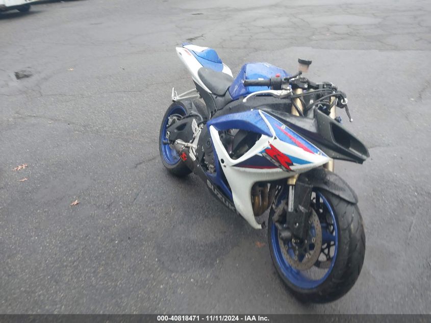 2007 Suzuki Gsx-R600 VIN: JS1GN7DA372118841 Lot: 40818471