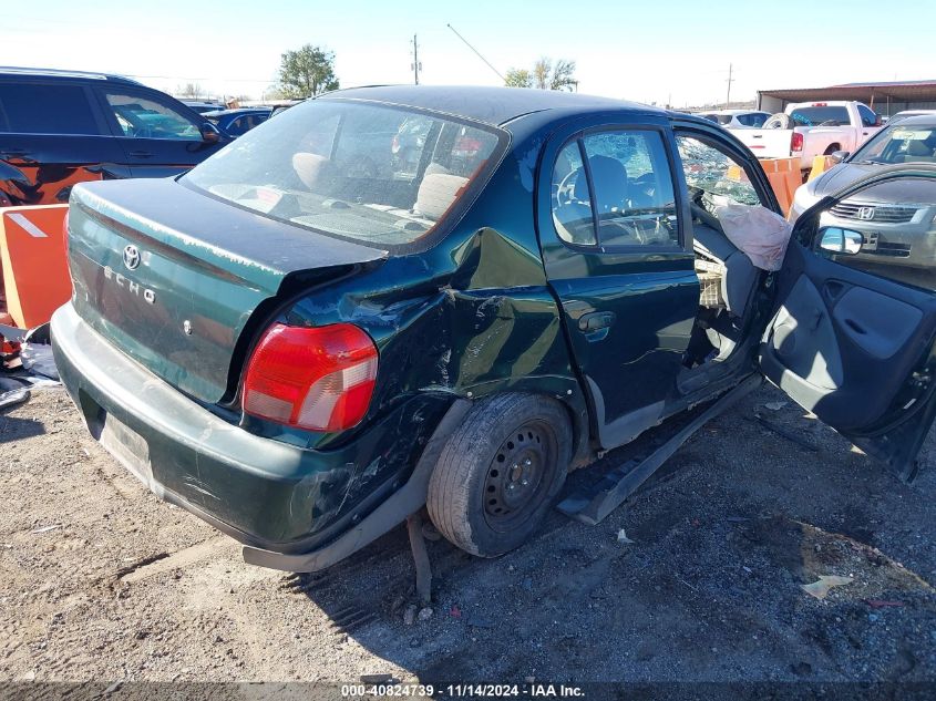 2000 Toyota Echo VIN: JTDBT1236Y0022674 Lot: 40824739