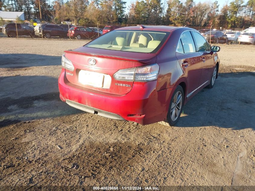 2011 Lexus Hs 250H VIN: JTHBB1BA1B2045596 Lot: 40828668