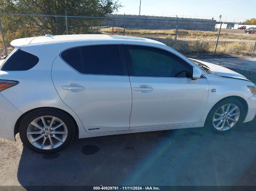 2012 Lexus Ct 200H Premium VIN: JTHKD5BH0C2058193 Lot: 40829791