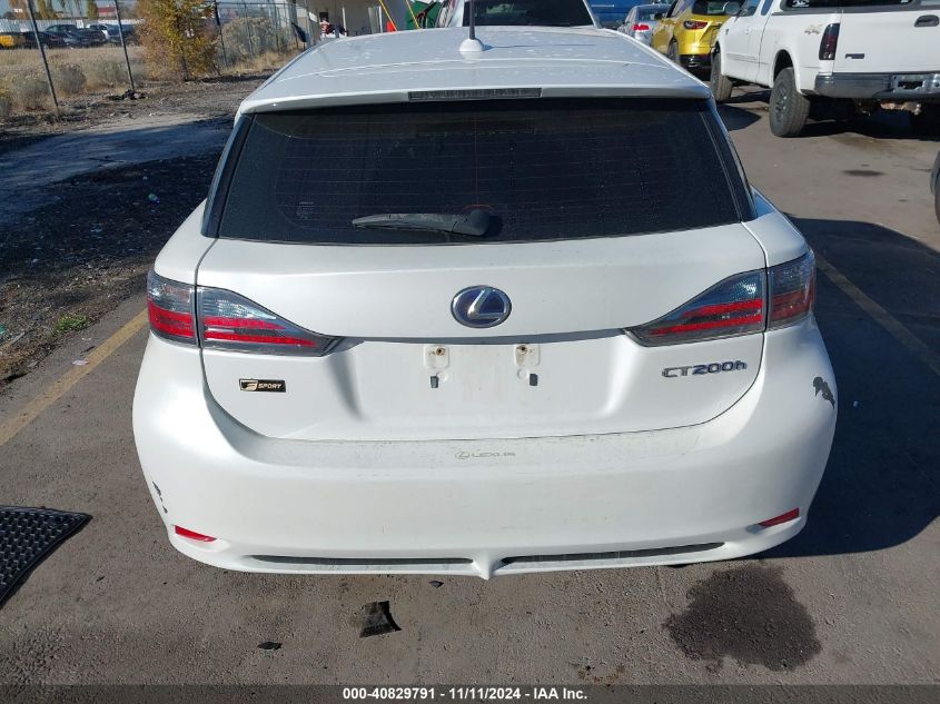 2012 Lexus Ct 200H Premium VIN: JTHKD5BH0C2058193 Lot: 40829791