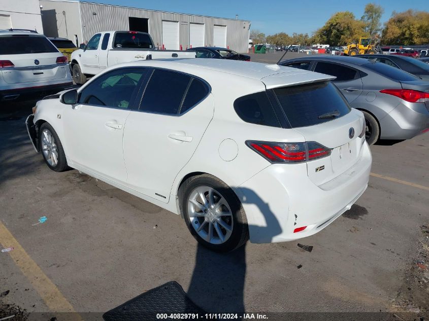 2012 Lexus Ct 200H Premium VIN: JTHKD5BH0C2058193 Lot: 40829791