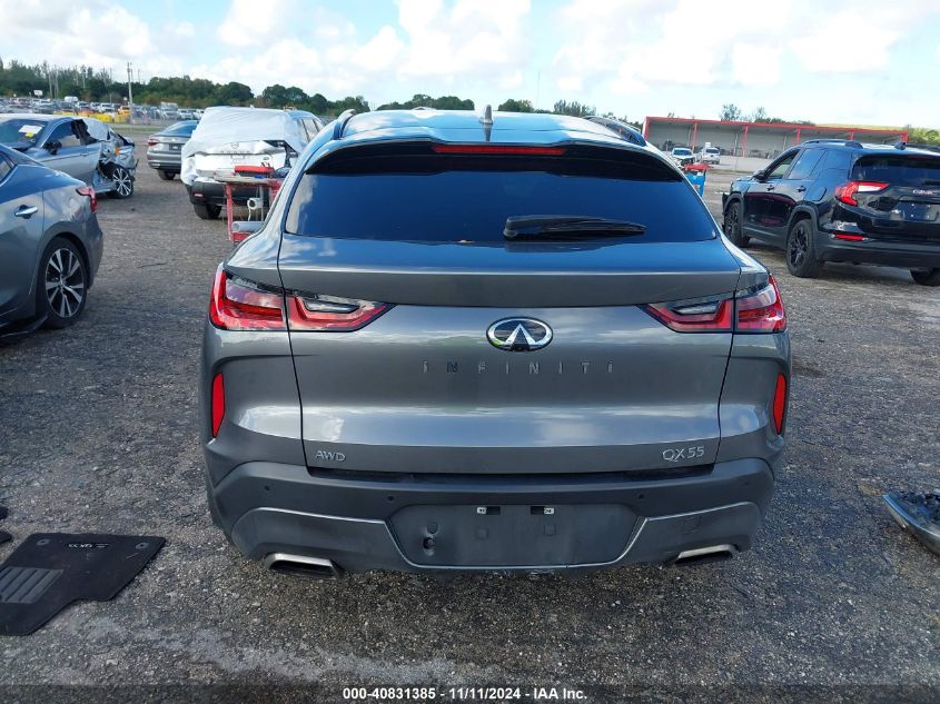 2023 Infiniti Qx55 Luxe Awd VIN: 3PCAJ5JR3PF106482 Lot: 40831385