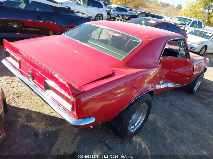 1967 Chevrolet Camaro VIN: 124377N220895 Lot: 40833278