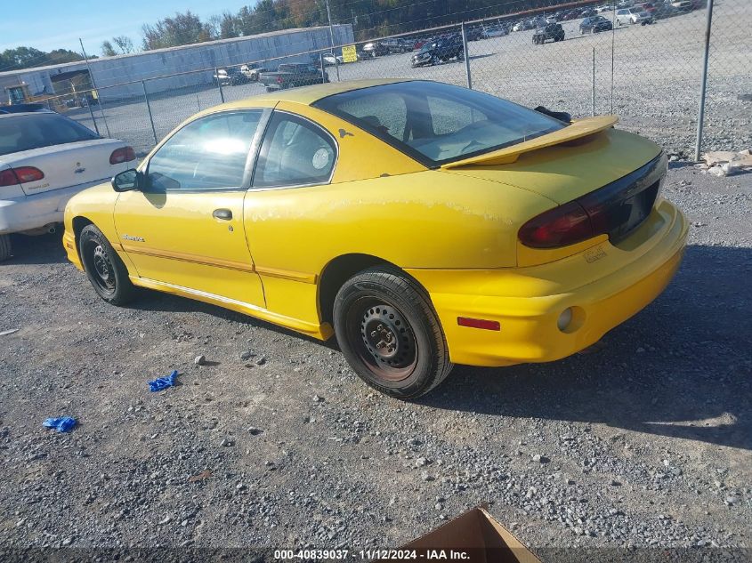 2002 Pontiac Sunfire Se VIN: 1G2JB12F327293624 Lot: 40839037