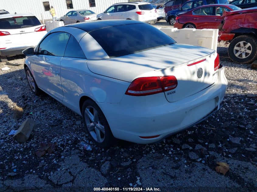 2012 Volkswagen Eos Lux VIN: WVWFW7AH0CV008547 Lot: 40840150