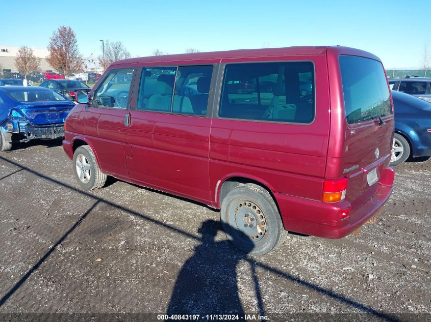 2002 Volkswagen Eurovan Mv VIN: WV2MB47032H027367 Lot: 40843197