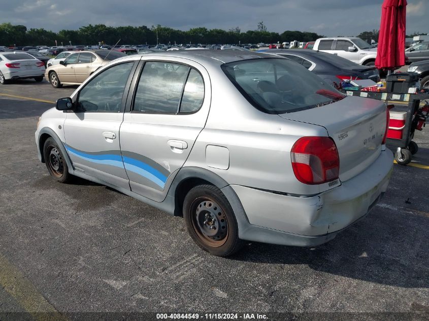 2001 Toyota Echo VIN: JTDBT123710166255 Lot: 40844549