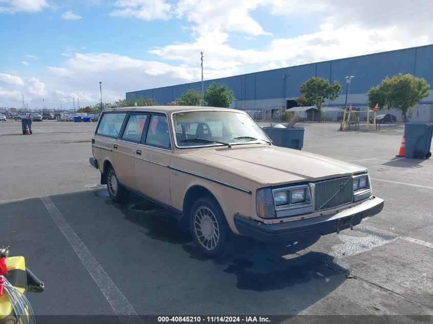 1985 Volvo 245 Dl/Gl VIN: YV1AX8858F1596230 Lot: 40845210