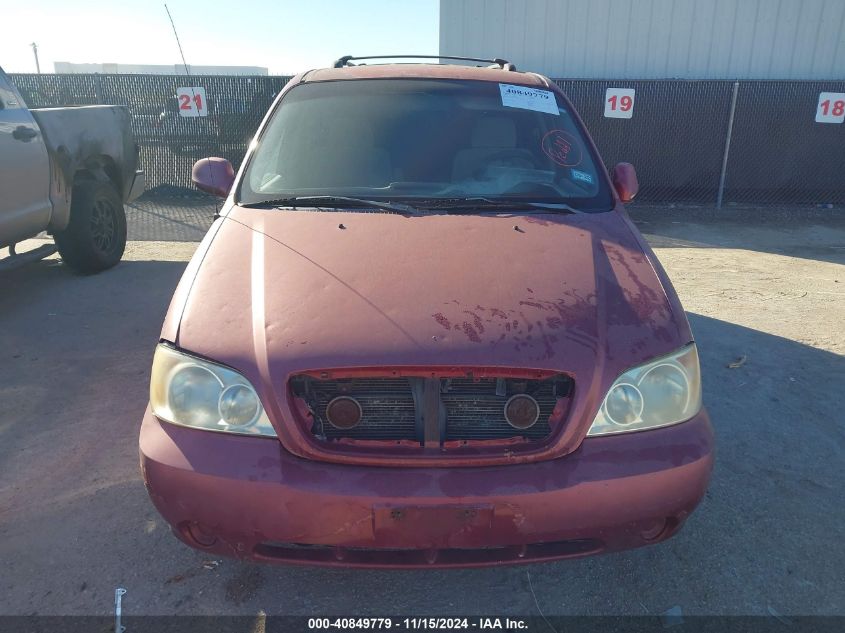 2004 Kia Sedona Ex/Lx VIN: KNDUP131746549981 Lot: 40849779