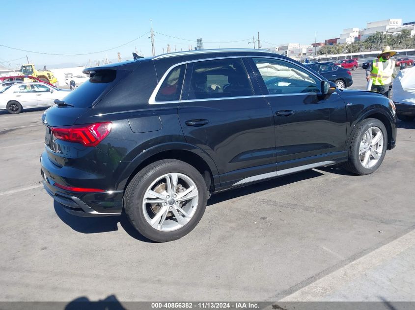 2020 Audi Q3 Premium 45 Tfsi S Line Quattro Tiptronic VIN: WA1DECF36L1109304 Lot: 40856382