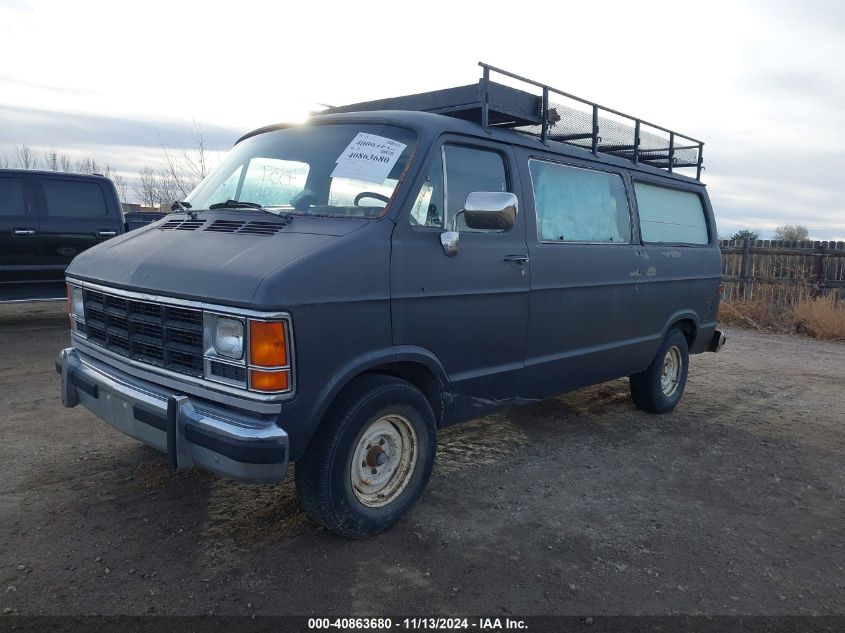 1989 Dodge Ram Wagon B250 VIN: 2B4HB25YXKK337586 Lot: 40863680