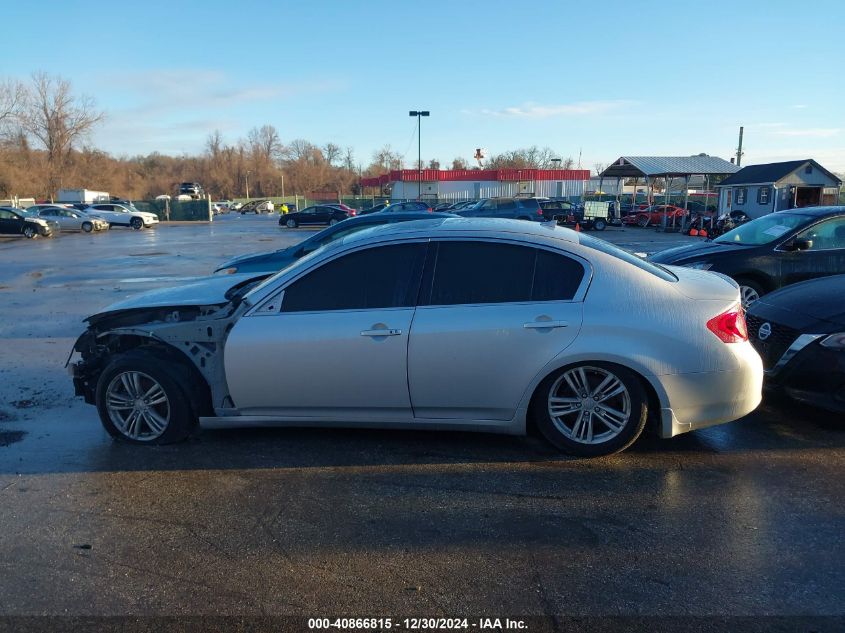 2013 Infiniti G37X VIN: JN1CV6ARXDM354110 Lot: 40866815