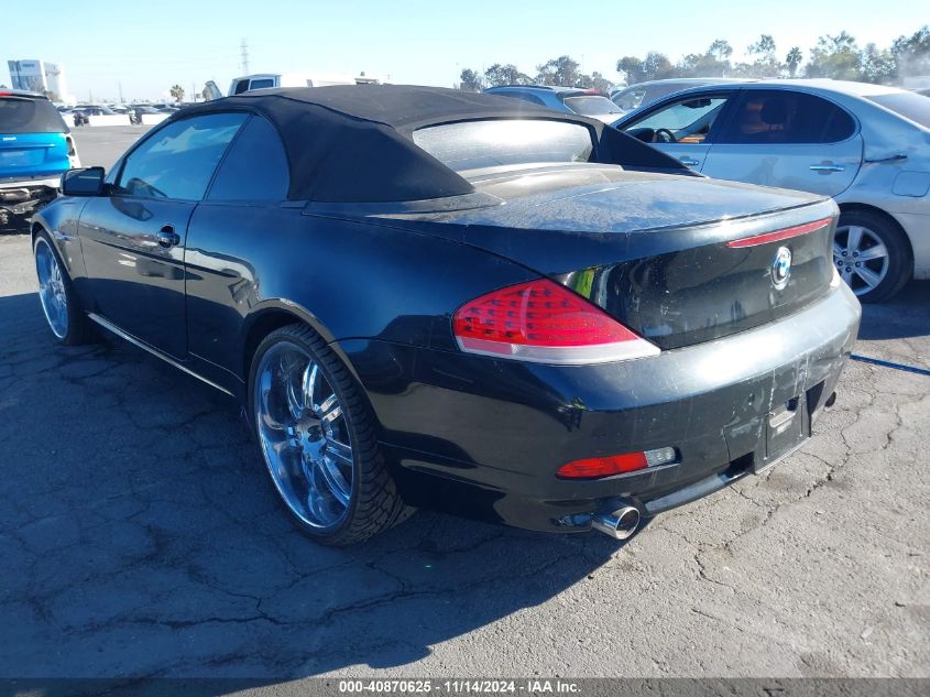 2005 BMW 645Ci VIN: WBAEK73495B323026 Lot: 40870625