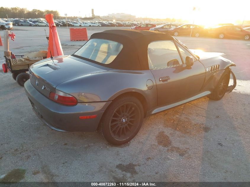 2001 BMW Z3 3.0I VIN: WBACN53491LL47379 Lot: 40872263