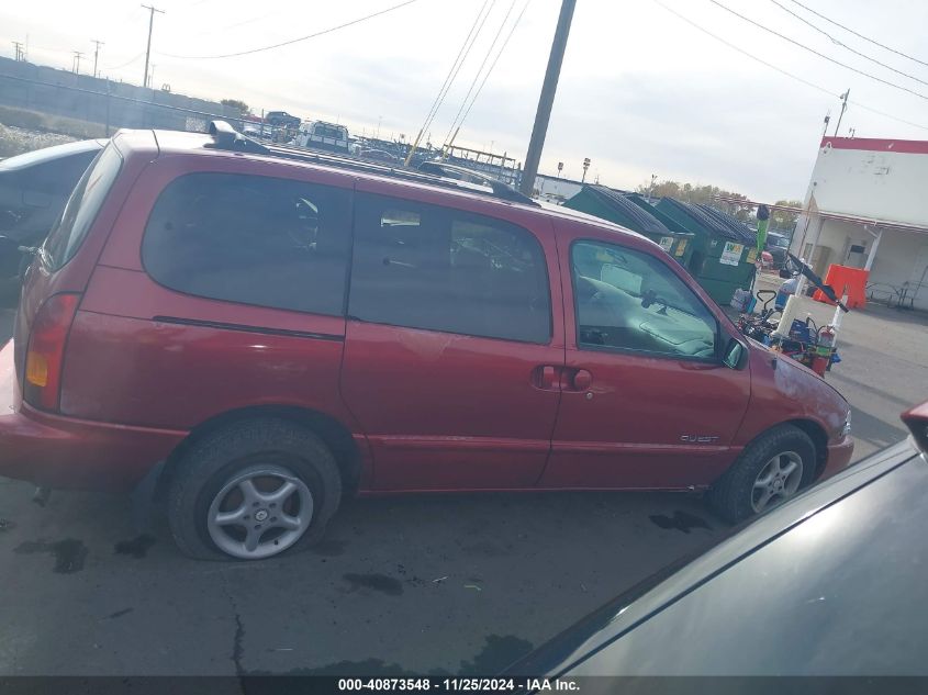 1999 Nissan Quest Gle/Gxe/Se VIN: 4N2XN11T3XD837646 Lot: 40873548