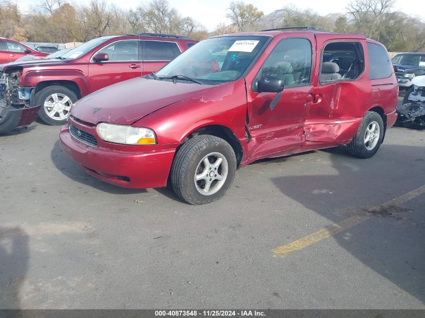 1999 Nissan Quest Gle/Gxe/Se VIN: 4N2XN11T3XD837646 Lot: 40873548