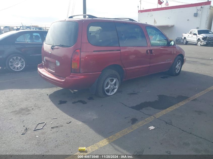 1999 Nissan Quest Gle/Gxe/Se VIN: 4N2XN11T3XD837646 Lot: 40873548